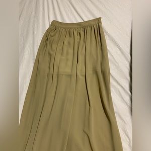 Floor length skirt
